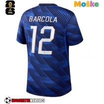 Moške Nogometnih dresov Francija Bradley Barcola #12 Domači SP 2026 Kratki rokavi